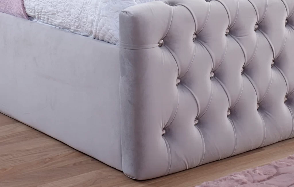 mirror border upholstery bed footboard